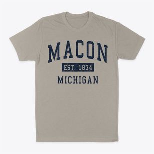 Macon Michigan Classic Established Classic Dad T-Shirt