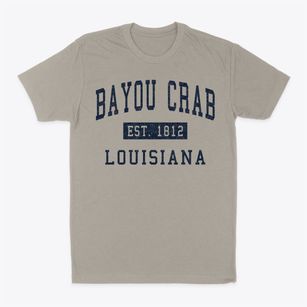 Bayou Crab Louisiana Classic Established Classic Dad T-Shirt