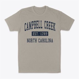 Campbell Creek North Carolina Classic Established Classic Dad T-Shirt
