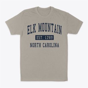 Elk Mountain North Carolina Classic Established Classic Dad T-Shirt