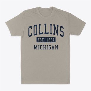 Collins Michigan Classic Established Classic Dad T-Shirt