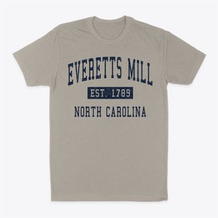Everetts Mill North Carolina Classic Established Classic Dad T-Shirt