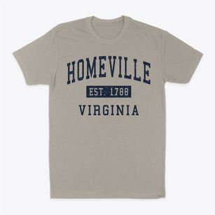 Homeville Virginia Classic Established Classic Dad T-Shirt