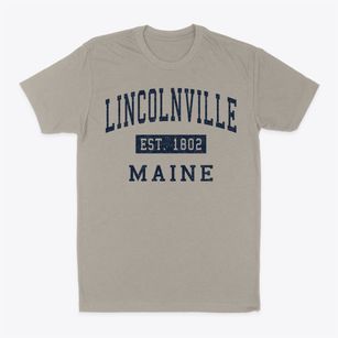 Lincolnville Maine Classic Established Classic Dad T-Shirt