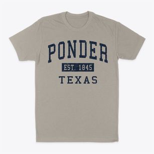 Ponder Texas Classic Established Classic Dad T-Shirt