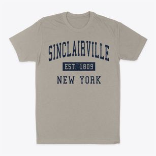Sinclairville New York Classic Established Classic Dad T-Shirt
