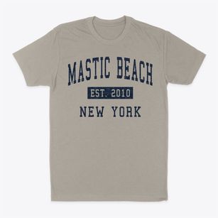 Mastic Beach New York Classic Established Classic Dad T-Shirt