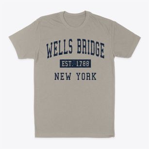 Wells Bridge New York Classic Established Classic Dad T-Shirt