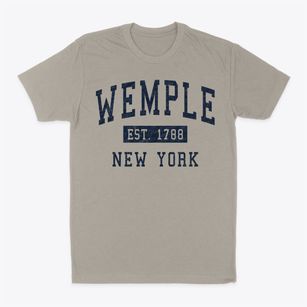 Wemple New York Classic Established Classic Dad T-Shirt