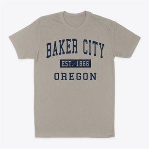 Baker City Oregon Classic Established Classic Dad T-Shirt