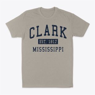 Clark Mississippi Classic Established Classic Dad T-Shirt
