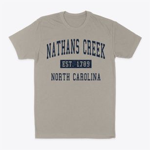 Nathans Creek North Carolina Classic Established Classic Dad T-Shirt