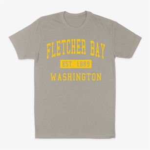 Fletcher Bay Washington Classic Established Classic Dad T-Shirt