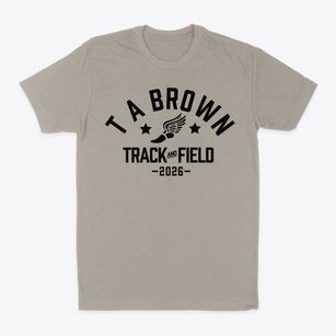 T A Brown Elementary School Track and Field Classic Dad T-Shirt