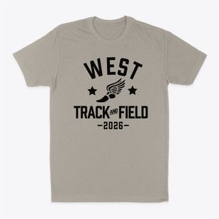 West Middle School Track and Field Classic Dad T-Shirt