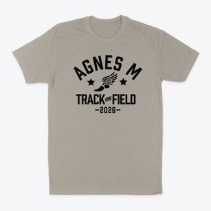 Agnes M Baptist Elementary School Track and Field Classic Dad T-Shirt