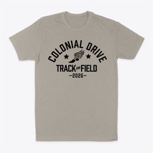Colonial Drive Elementary School Track and Field Classic Dad T-Shirt