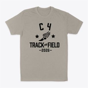C 4 Elementary School Track and Field Classic Dad T-Shirt