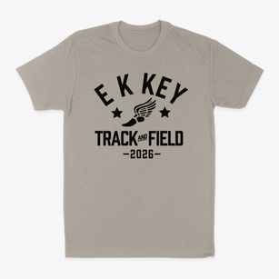 E K Key Elementary School Track and Field Classic Dad T-Shirt