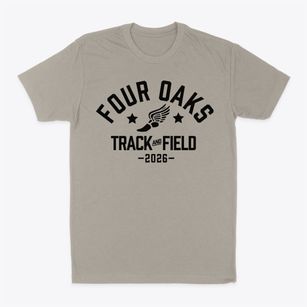 Four Oaks Middle School Track and Field Classic Dad T-Shirt