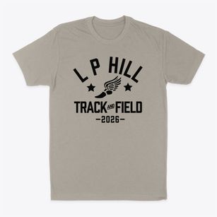 L P Hill Elementary School Track and Field Classic Dad T-Shirt