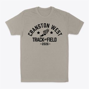 Cranston High School West Track and Field Classic Dad T-Shirt