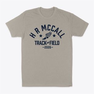 H R Mccall Elementary School Track and Field Classic Dad T-Shirt