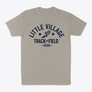 Little Village Track and Field Classic Dad T-Shirt