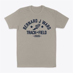 Bernard J Ward Middle School Track and Field Classic Dad T-Shirt