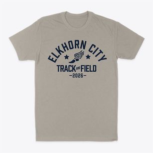Elkhorn City High School Track and Field Classic Dad T-Shirt