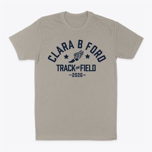 Clara B Ford School Track and Field Classic Dad T-Shirt