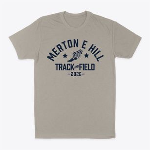 Merton E Hill Elementary School Track and Field Classic Dad T-Shirt