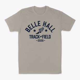 Belle Hall Elementary School Track and Field Classic Dad T-Shirt