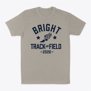 Bright School Track and Field Classic Dad T-Shirt
