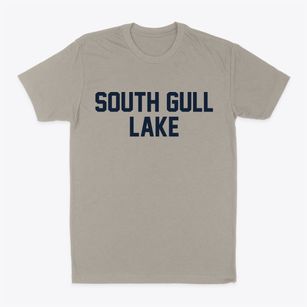 South Gull Lake Michigan Classic Block Classic Dad T-Shirt