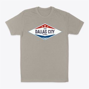 Dallas City Illinois Diamond Star Classic Dad T-Shirt