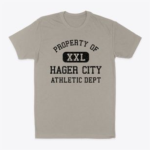 Hager City Wisconsin Athletic Dept Classic Dad T-Shirt