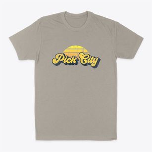 Pick City North Dakota Sublime Sunset Classic Dad T-Shirt