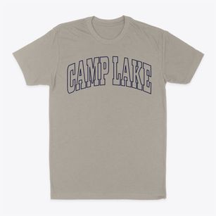 Camp Lake Wisconsin Trendy Block Classic Dad T-Shirt