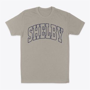 Shelby North Carolina Trendy Block Classic Dad T-Shirt