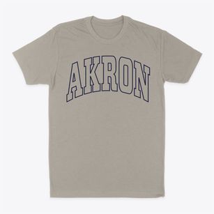 Akron Alabama Trendy Block Classic Dad T-Shirt