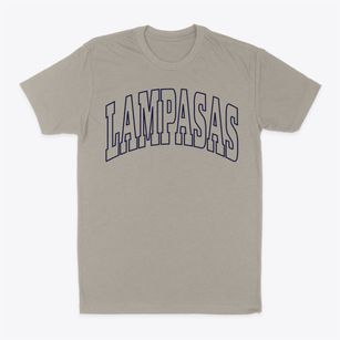 Lampasas Texas Trendy Block Classic Dad T-Shirt