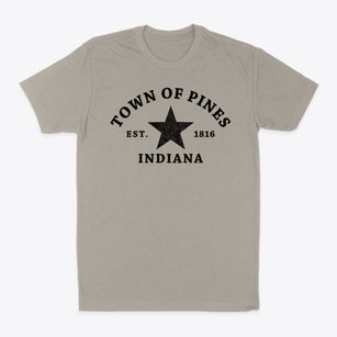 Town Of Pines Indiana Star Classic Dad T-Shirt