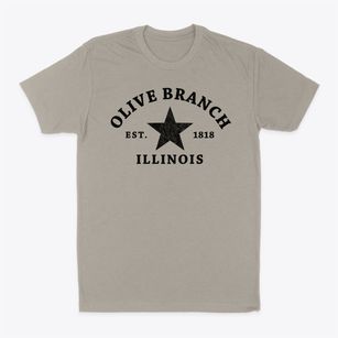 Olive Branch Illinois Star Classic Dad T-Shirt