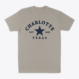 Charlotte Texas Star Classic Dad T-Shirt