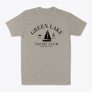 Green Lake Wisconsin Yacht Club Classic Dad T-Shirt