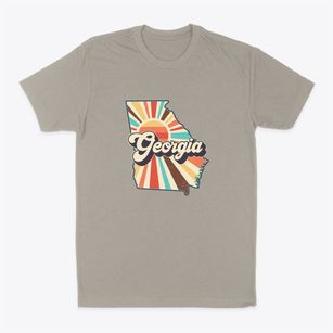  Georgia Retro Art Classic Dad T-Shirt