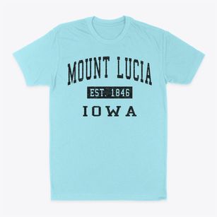 Mount Lucia Iowa Classic Established Classic Dad T-Shirt