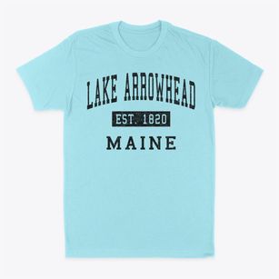 Lake Arrowhead Maine Classic Established Classic Dad T-Shirt