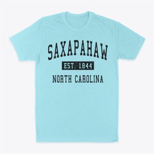 Saxapahaw North Carolina Classic Established Classic Dad T-Shirt